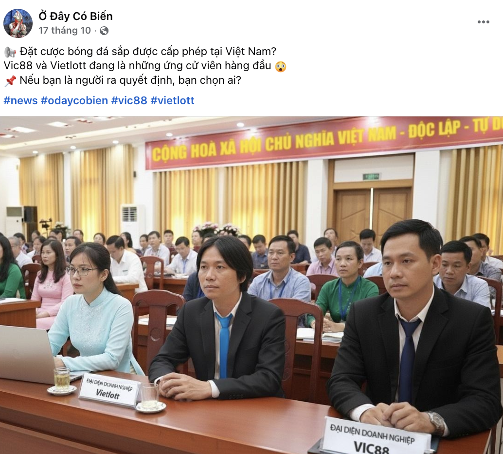 VIC88 bất ngờ lộ dấu hiệu “khả nghi” giữa thời điểm Việt Nam chuẩn bị thí điểm cá cược bóng đá hợp pháp